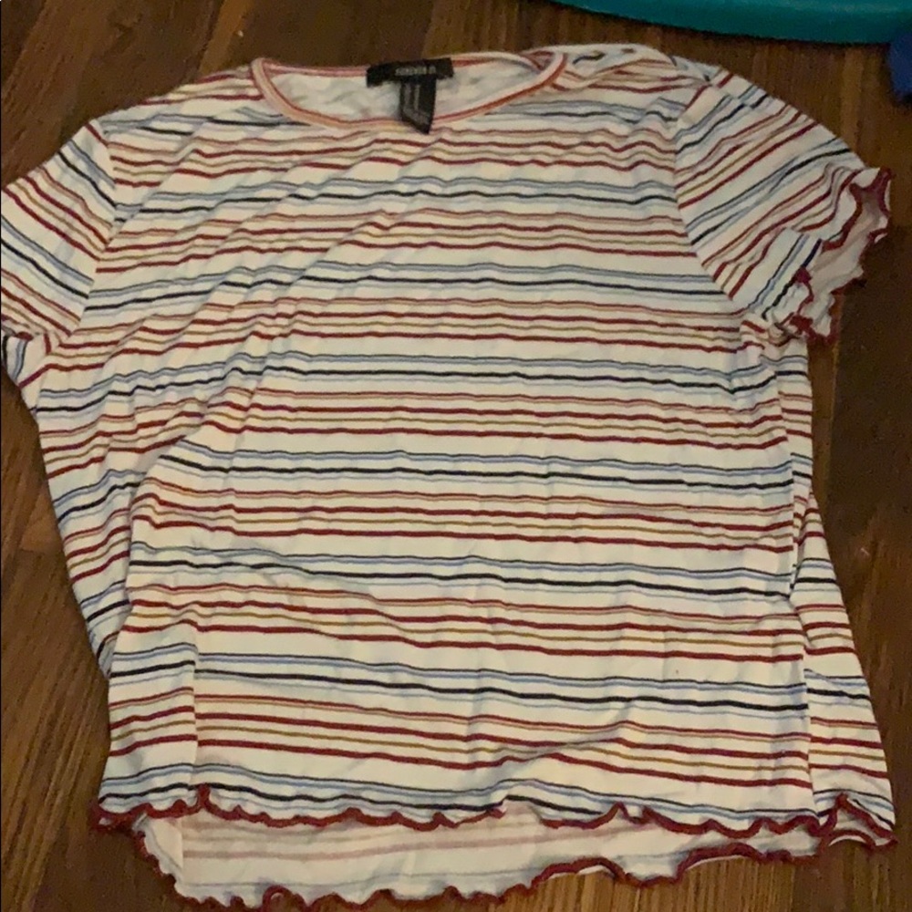 striped crop top